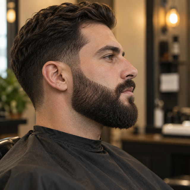 Neat beard shape