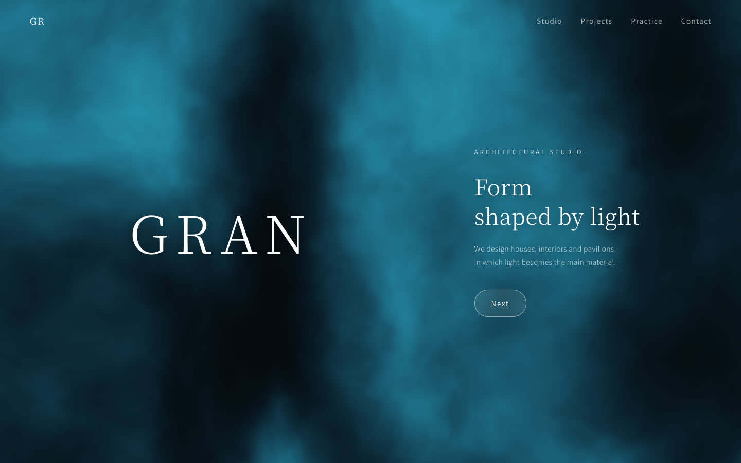 GRAN architecture studio website