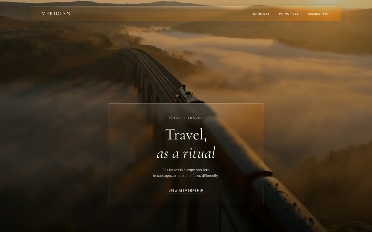MERIDIAN travel club website